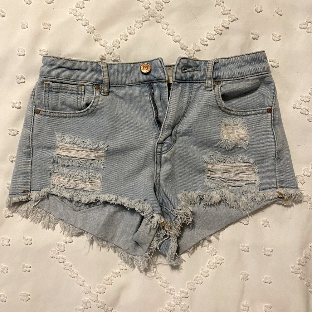 SOLD— High Rise PacSun Festival Shorts